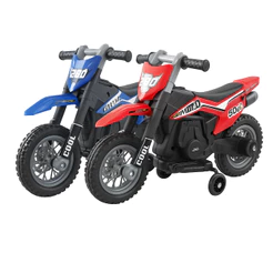 Mini Moto Elétrica Cross Infantil 6V com Sons e Luzes LED Bateria Bivolt Brinquedo Completo