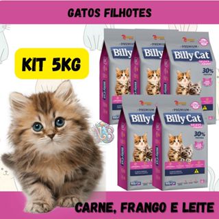 Billy Cat Ração Premium Gatos Filhotes Carne Frango e Leite 5kg em Oferta na Shopee