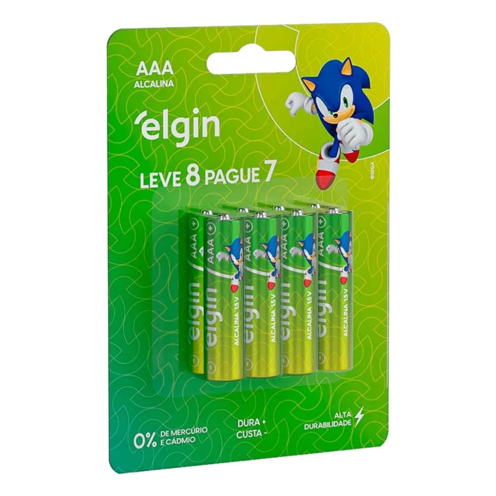 Pilha Palito Alcalina Aaa 1,5v LR03 Controle Mouse Elgin em Oferta na Shopee