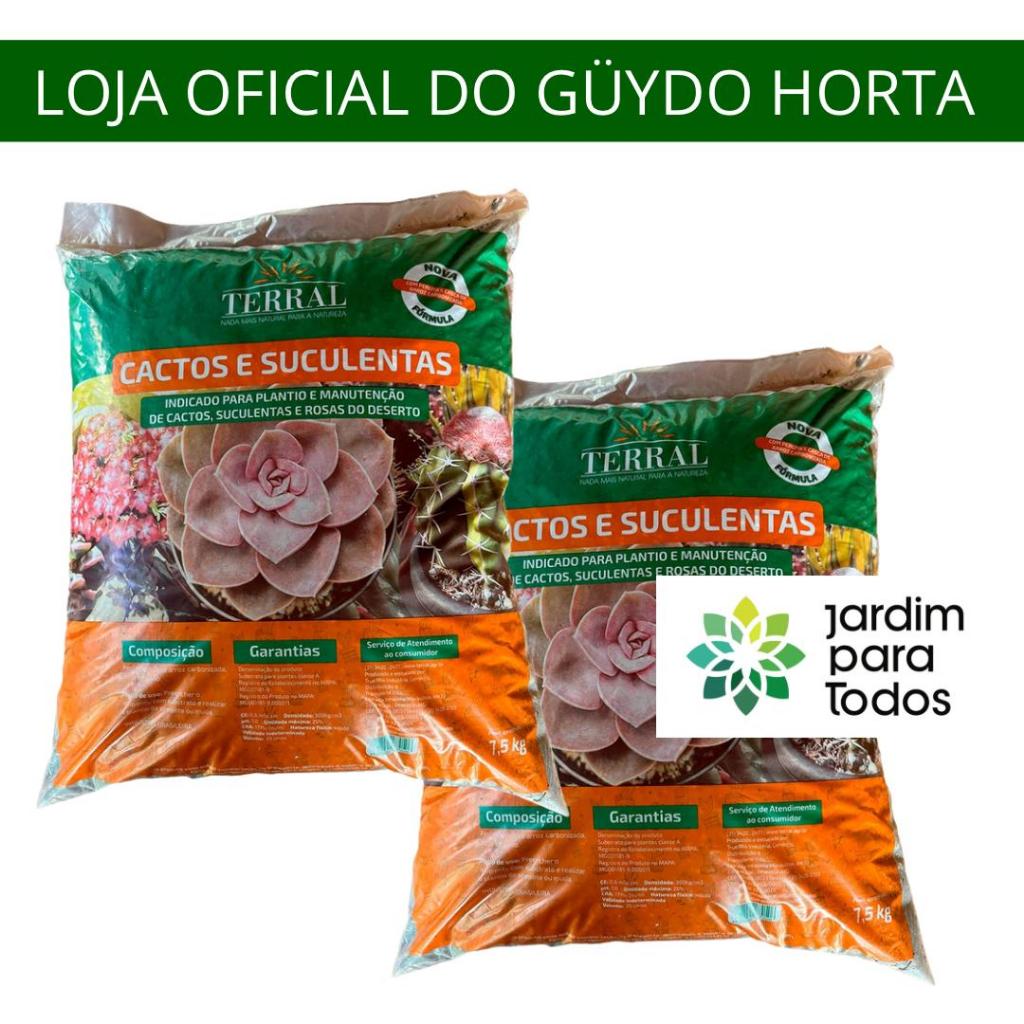 Kit 2 unidades Terral Suculentas Convencional 25 Litros