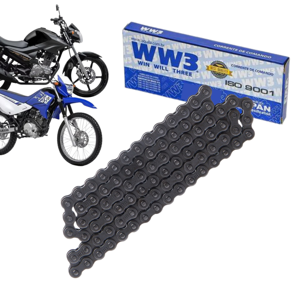 Corrente Comando Motor Yamaha Ybr 125 00/05 Xtz 125 02/05 (88 Elos) em Oferta na Shopee