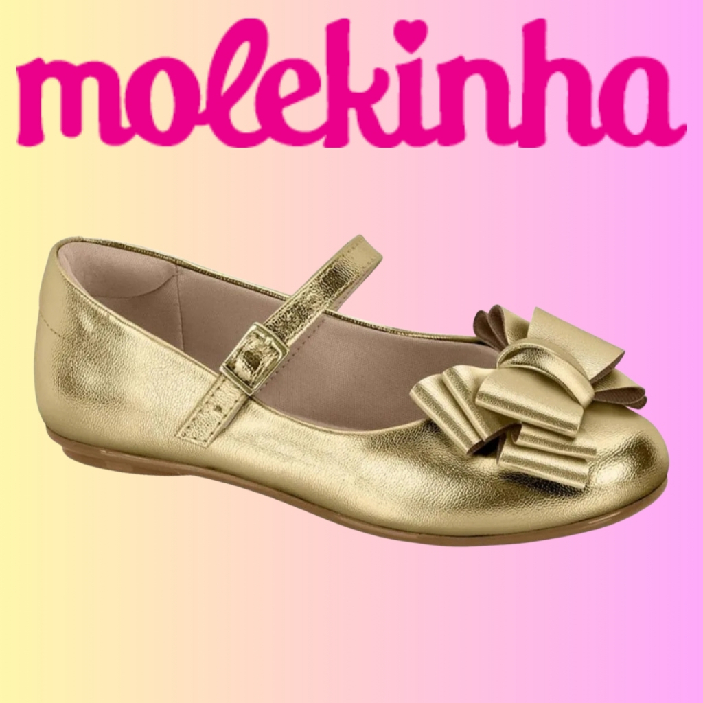 Sapatilha Molekinha Menina Verniz Festa Infantil | Lançamento ! | Original !