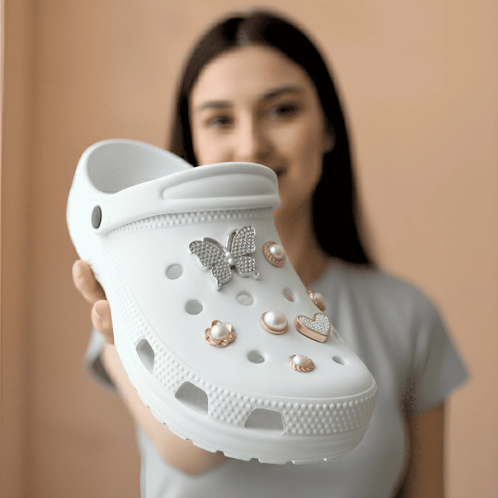 Babuche Nuvem Feminina Luxo com Pingentes Personalizados Sandália Ortopédica em EVA — imagem 1