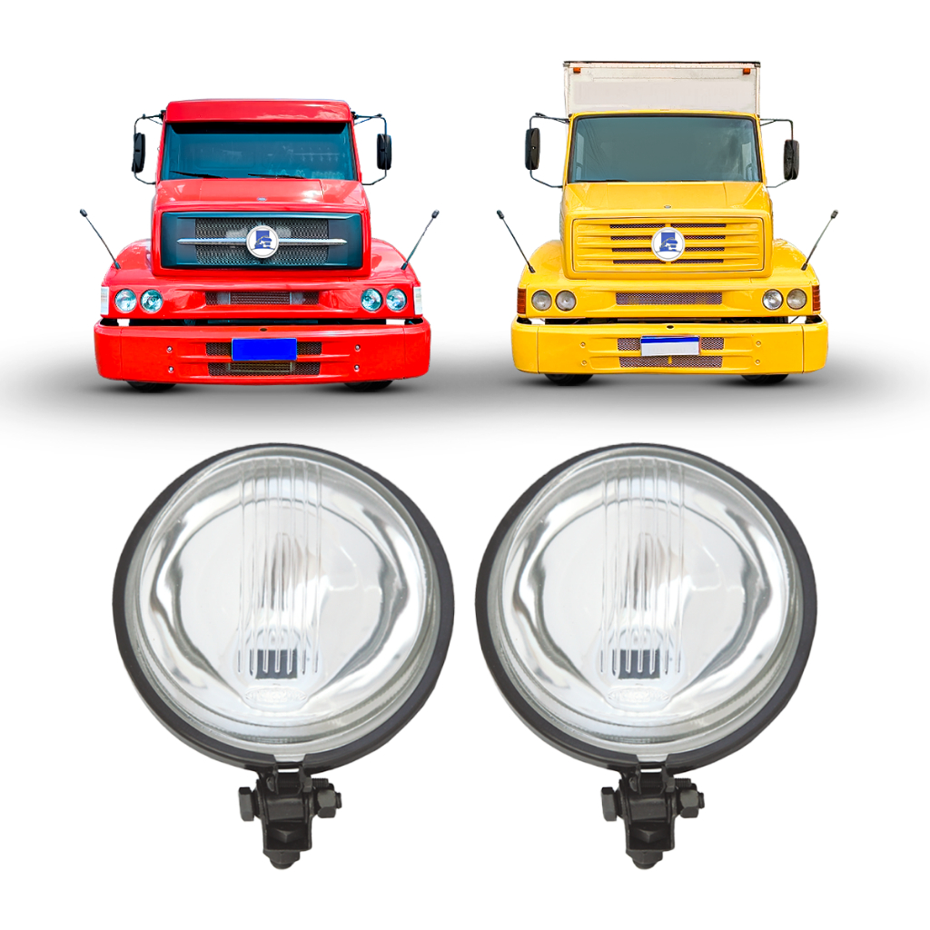 Farol Auxiliar Milha Longo Alcance Mb 1418 1620 1938ls Cristal 1996 a 2011
