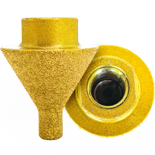 Broca Cônica Chanfro Diamantada 38mm para Esmerilhadeira M14 – Titanium Platina em Oferta na Shopee