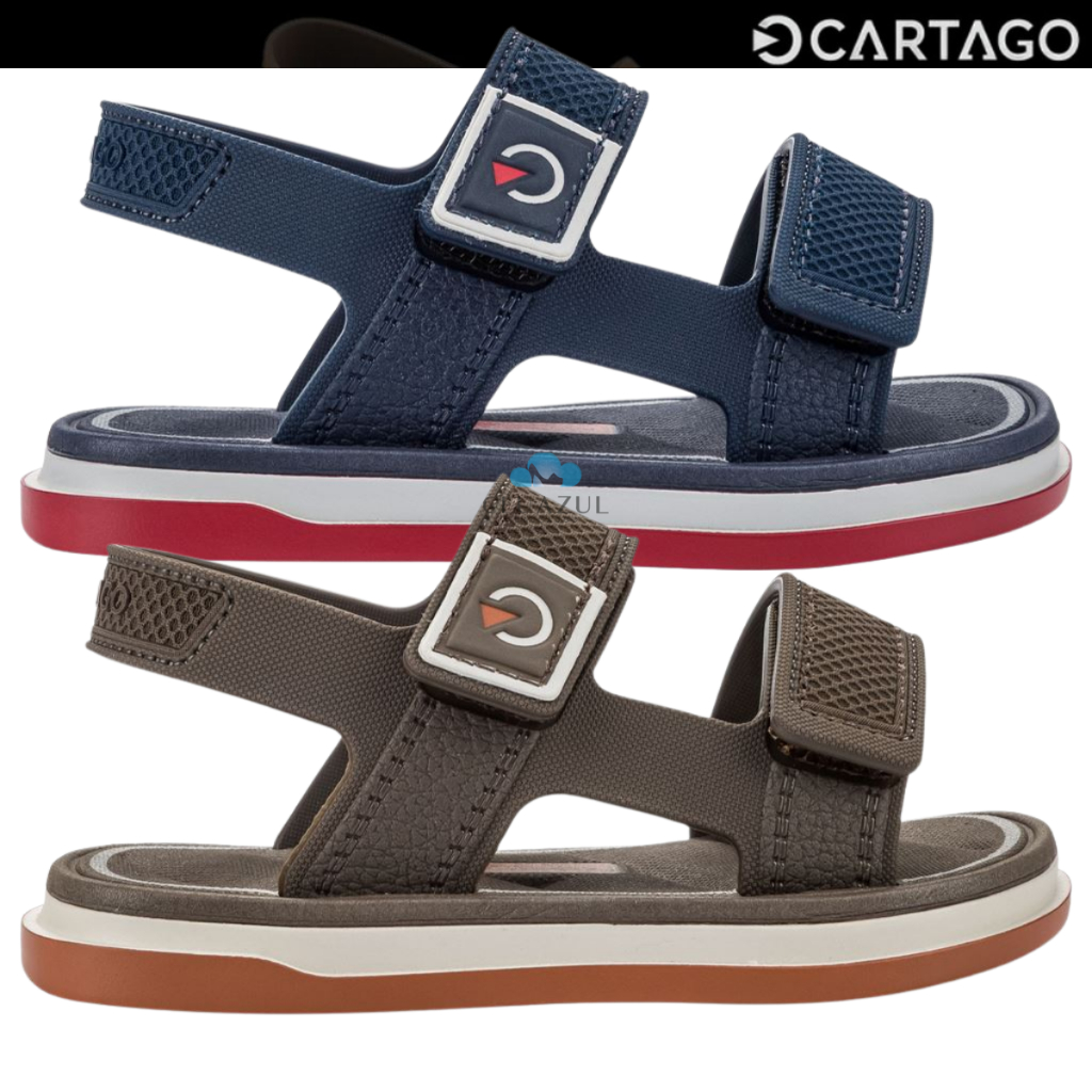 Sandália Masculino Cartago Malaga Sport Bebê Confortável Tira Velcro em Oferta na Shopee