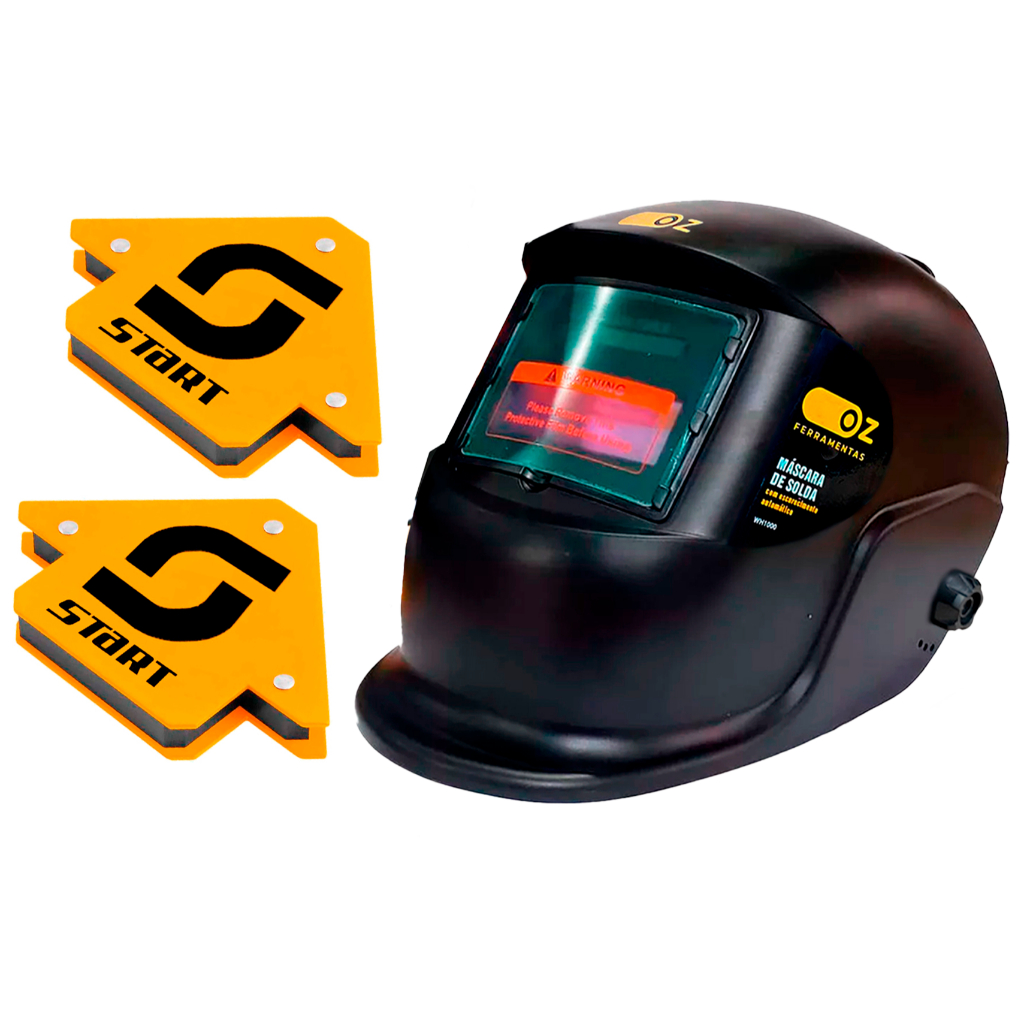 Kit Mascara Solda Automática Com Regulagem + 2 Esquadro Solda em Oferta na Shopee