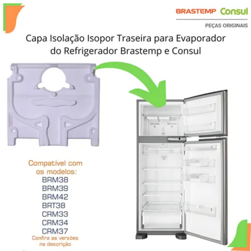 Tampa Isolação Completa Consul CRM33 BRM38 Original