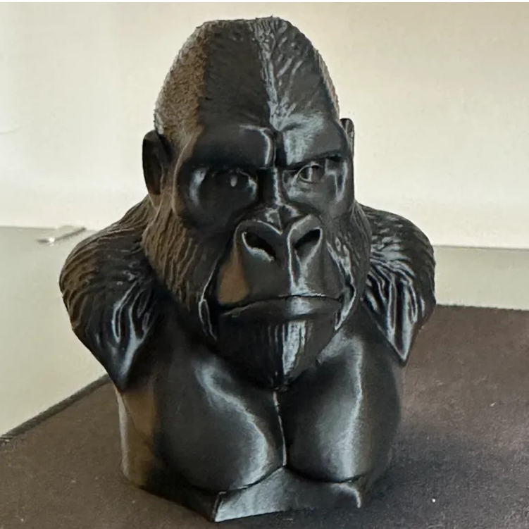 Escultura Busto de Gorila - Decoração Casa Escultura 3D