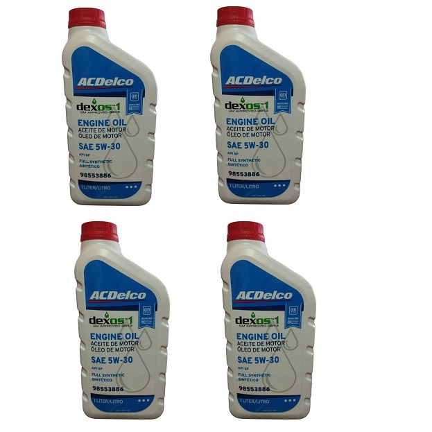 4 LITROS ÓLEO DE MOTOR 5W30 ACDELCO DEXOS 1 100% SINTÉTICO ORIGINAL GM PARA VEÍCULOS 3 CILINDROS