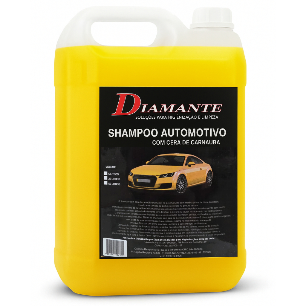 Shampoo Automotivo 2 em 1: Limpeza + Cera de Carnaúba | 5 Litros em Oferta na Shopee