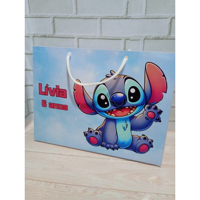 Sacola personalizada Stitch | sacolinha STITCH| lembrancinhas personalizadas | Stitch