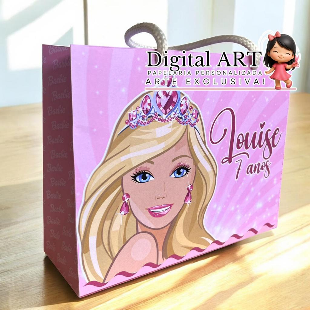 SACOLINHA BARBIE E KEN Personalizado | Sacolinha | Lembrancinha | Mimos  Aniversário BARBIE E KEN