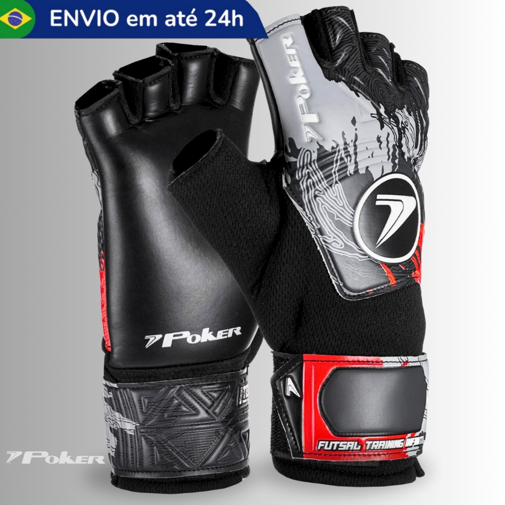 Luva Goleiro Futsal  Masculino Training Infinity Poker Salão Quadra Profissional