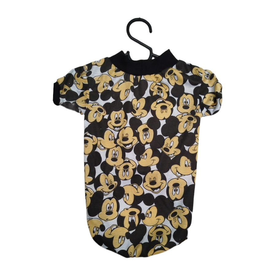 Camiseta Mickey Para Pets - 1 Unidade