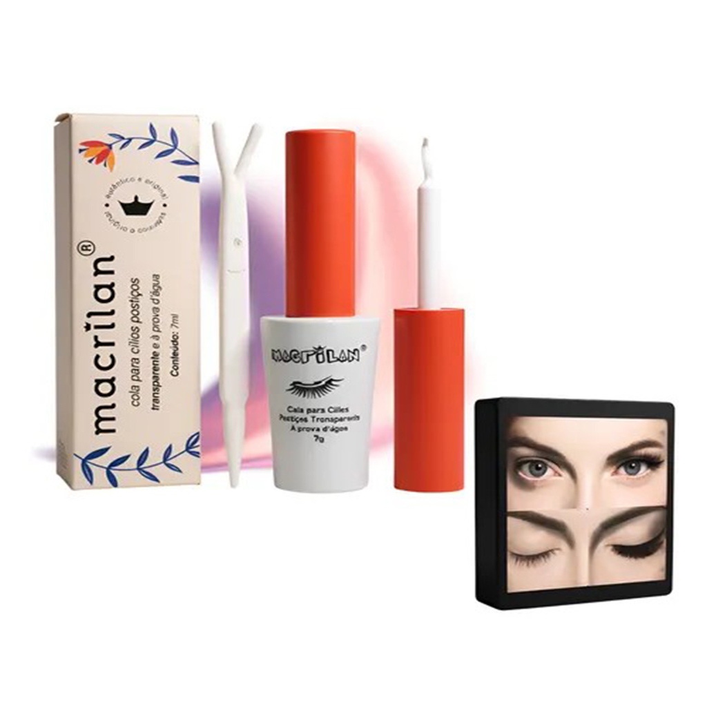 Cola para Cílios Transparente branco a Prova D'água Macrilan-CA001 em Oferta na Shopee