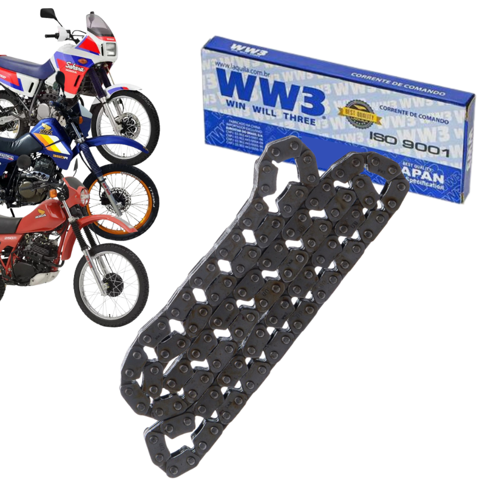 Corrente Comando Motor Honda Xlx 250 Xlx 350 Nx Sahara 350 90/99 (108 Elos) em Oferta na Shopee
