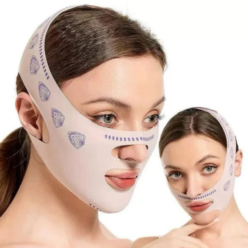 Faixa Modeladora Facial Antiflacidez | Elimina Papada, Rugas, Queixo Duplo Lifting Facial em Oferta na Shopee