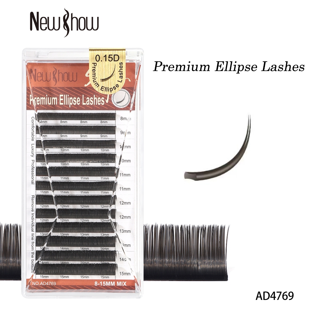 New Show Cílios Pêlos lisos Original com Selo Fio 0.15/0.2 C/D/DD/J/Extensão de Cilios Alongamento em Oferta na Shopee