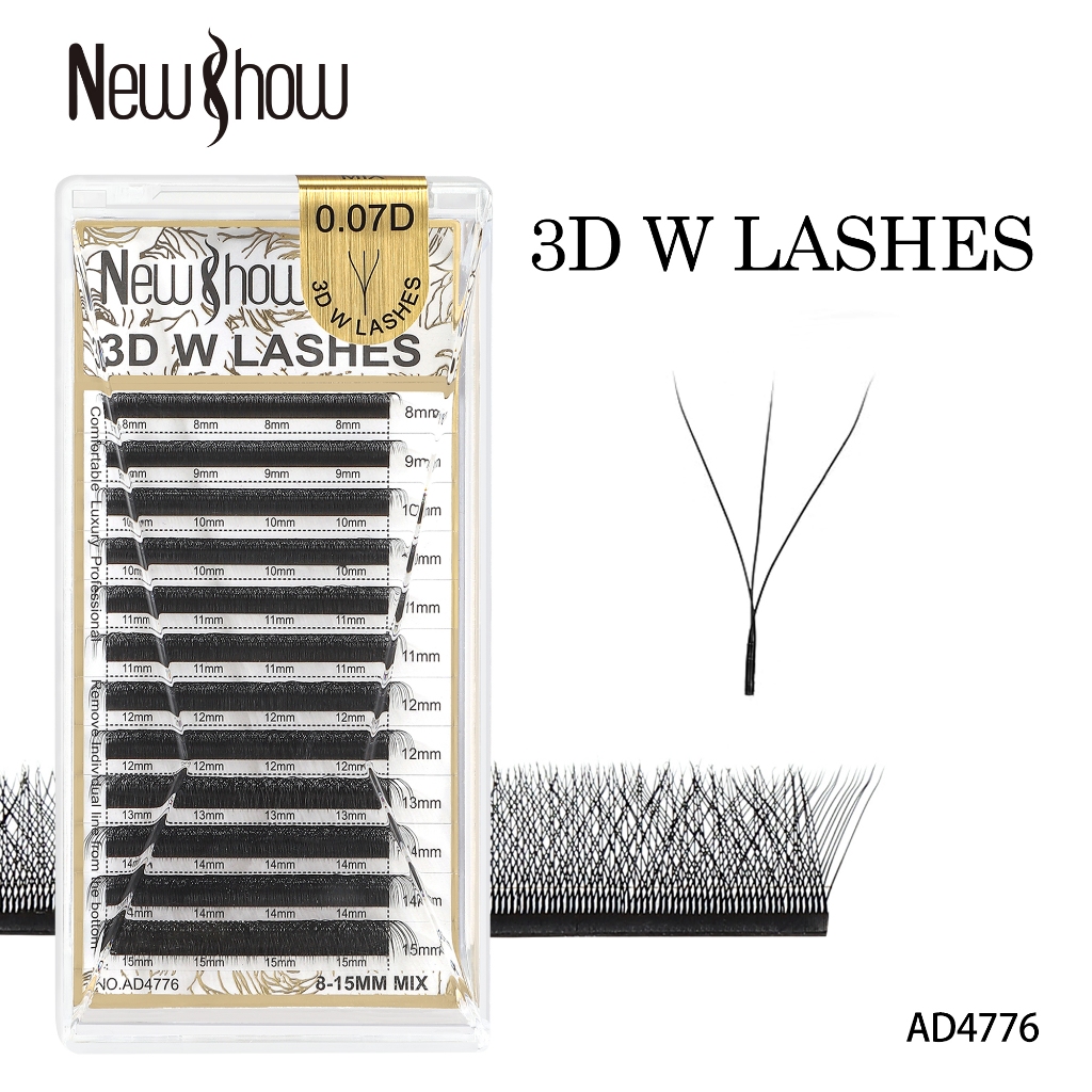 New Show Cílios W Original com Selo Fio W/ 3 D W LASHES 0.07C/D/Extensão de Cilios Alongamento 3 D W