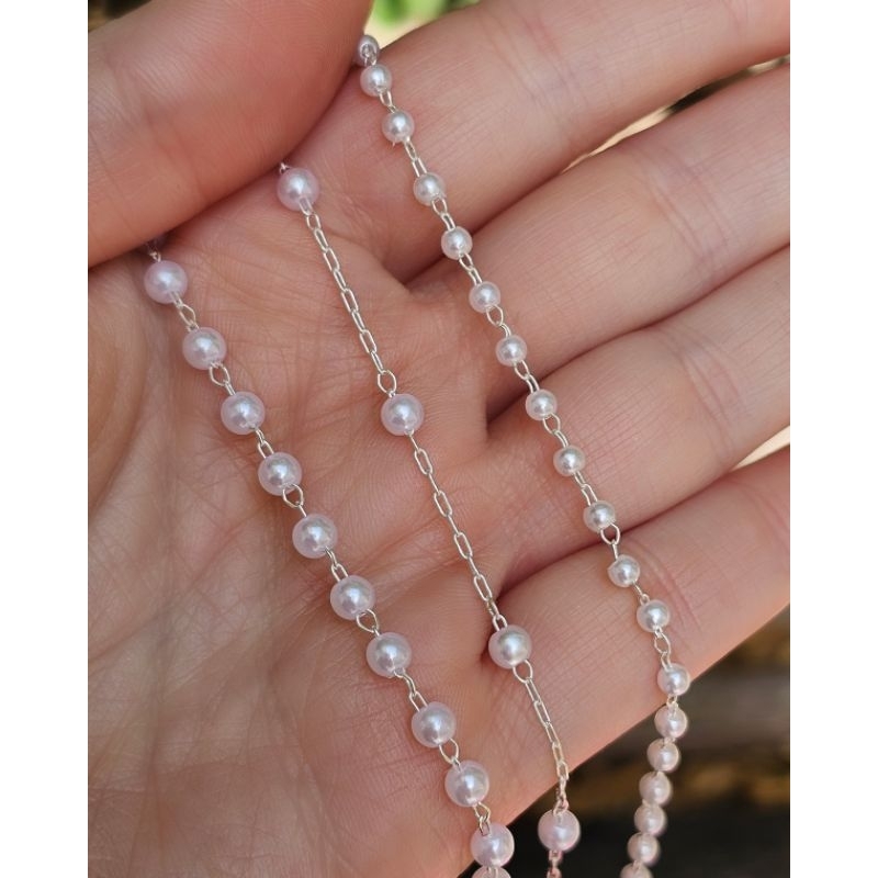 Colar e Pulseira Pérolas em Prata 925 em Oferta na Shopee