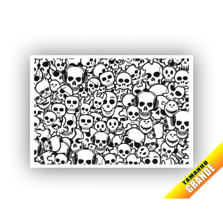 Bolo Caveira papel arroz para Bolo Grande 30x40cm de 7kg