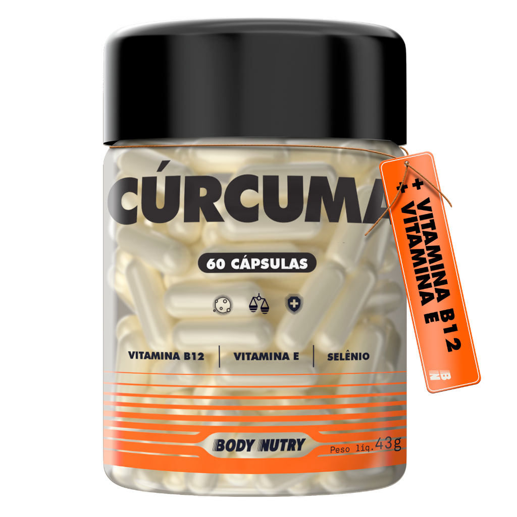 Cúrcuma Isolada + Vitamina B12 + Vitamina E - Body Nutry Suplementos em Oferta na Shopee