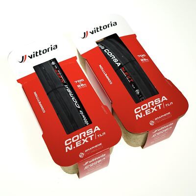 Pneu Vittoria Corsa Next tubeless 700x24 kevlar road bike competição original par