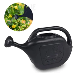Regador Preto De Plástico Para Jardinagem 10 Litros Metasul Horta Plantas