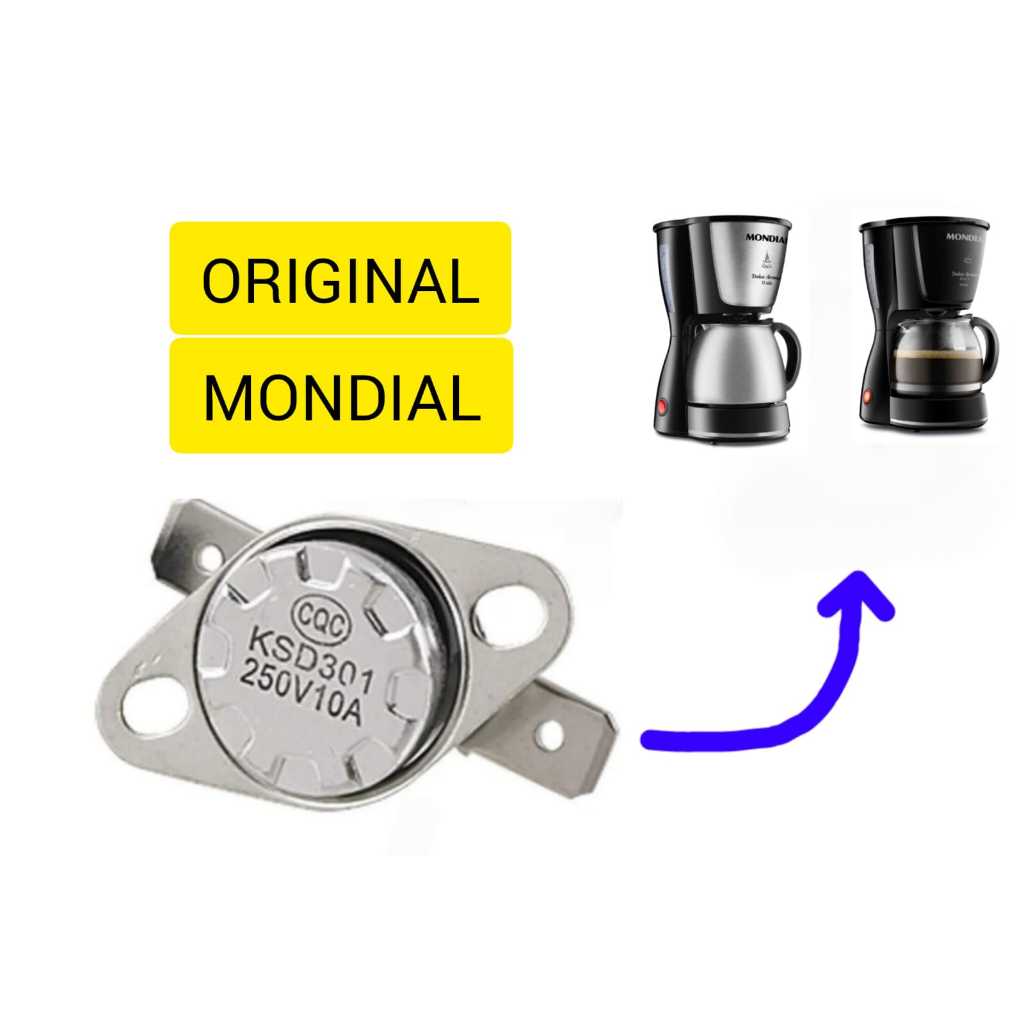 Termostato sensor de temperatura da cafeteira Mondial Original em Oferta na Shopee