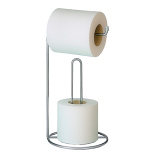 PORTA SUPORTE PARA PAPEL HIGIÊNICO DE CHÃO 3 ROLOS em Oferta na Shopee