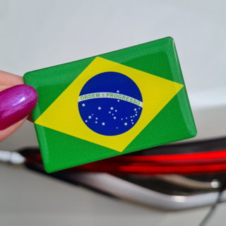 Adesivo Resinado de Bandeira de País 6x4 cm – Para Carro, Moto, Capacete – Resistente à Água em Oferta na Shopee