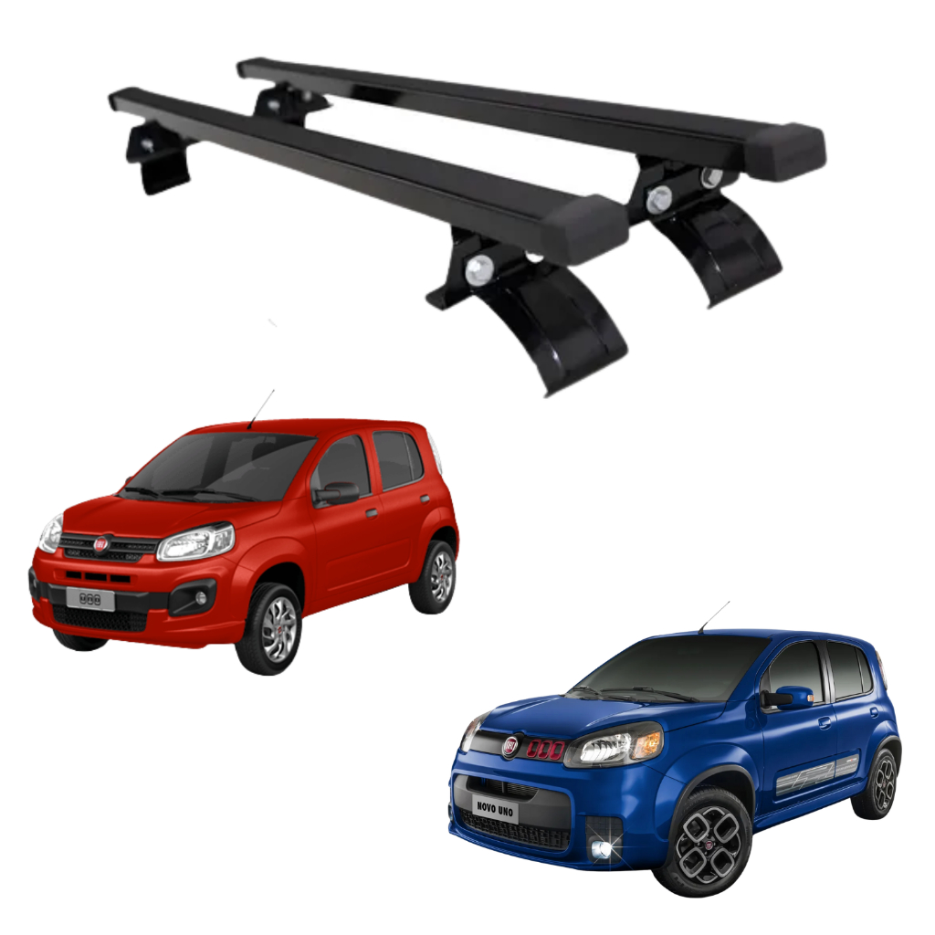 Rack De Teto Em Aço P/ Uno Attractive 4 Portas (2010 A 2021)
