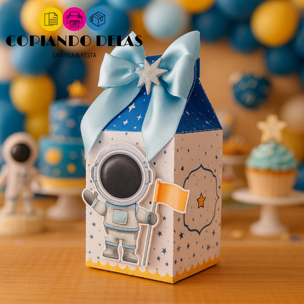 Pronta Entrega - 15 Caixas Milk Festa de Aniversário -  Lembrancinha Astronauta Espaço em Oferta na Shopee