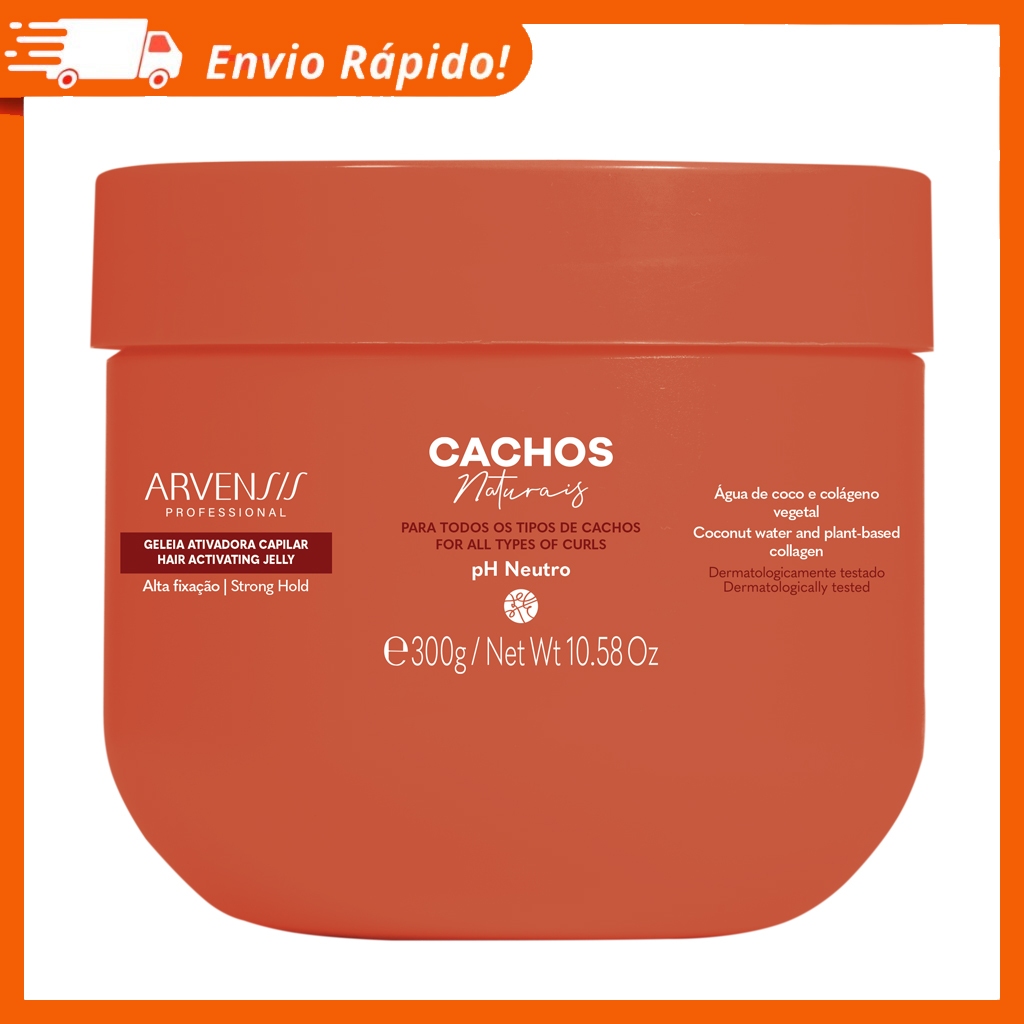 Geleia Ativadora Cachos Alta Fixação Arvensis Vegana 300g
