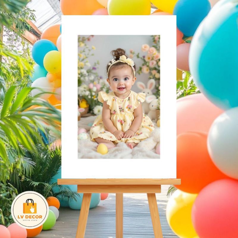 Placa Decorativa Assinatura Aniversário Infantil Com Foto