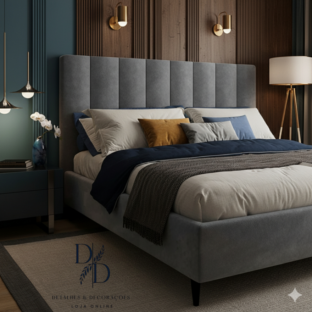 - CABECEIRA DE CAMA BOX CASAL ADESIVA 60X20 - Renove Seu Quarto com Estilo! ENVIO IMEDIATO