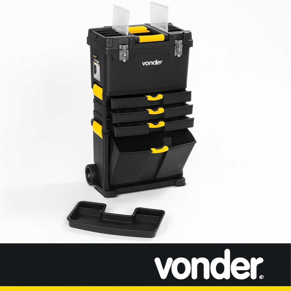 Caixa Ferramentas Plástica 460x260x820 Crv 0500 Vonder em Oferta na Shopee