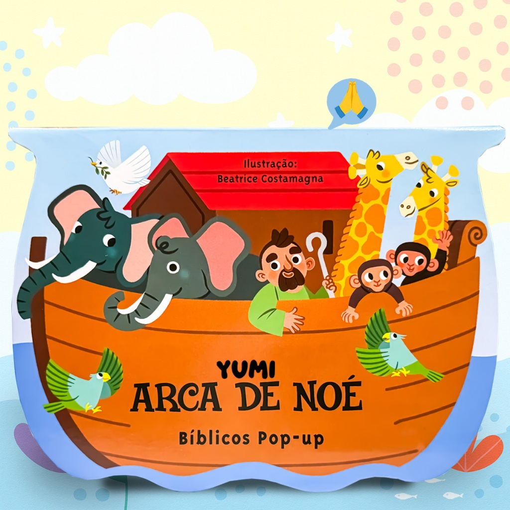 Livro Infantil A Arca De Noé em 3D  Pop-Up | Histórias da Bíblia Infantil Leia E Divirta-se 3 A 12 Anos em Oferta na Shopee