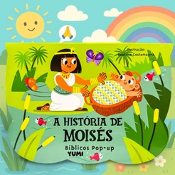 Livro Infantil História de Moisés em 3D Pop-Up | Histórias da Bíblia Infantil Leia E Divirta-se 3 A 12 Anos