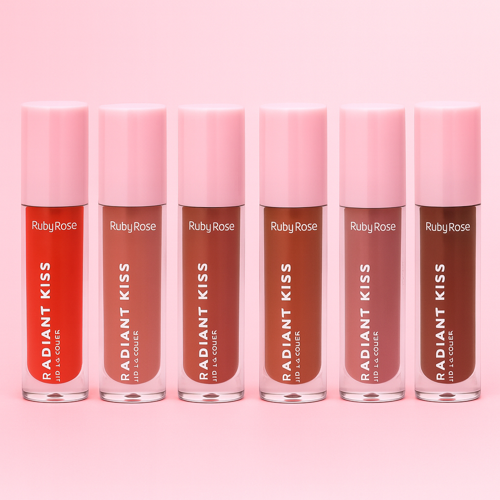 Gloss Labial Radiant Kiss Ruby Rose Brilhante Lip Gloss  (RK10, RK20, RK30, RK40, RK50, RK60 4g)