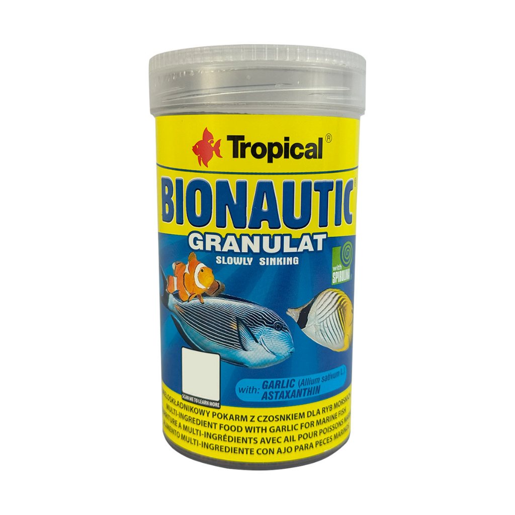Ração em Grãos Para Peixes Marinhos Bionautic Granulat 55g em Oferta na Shopee