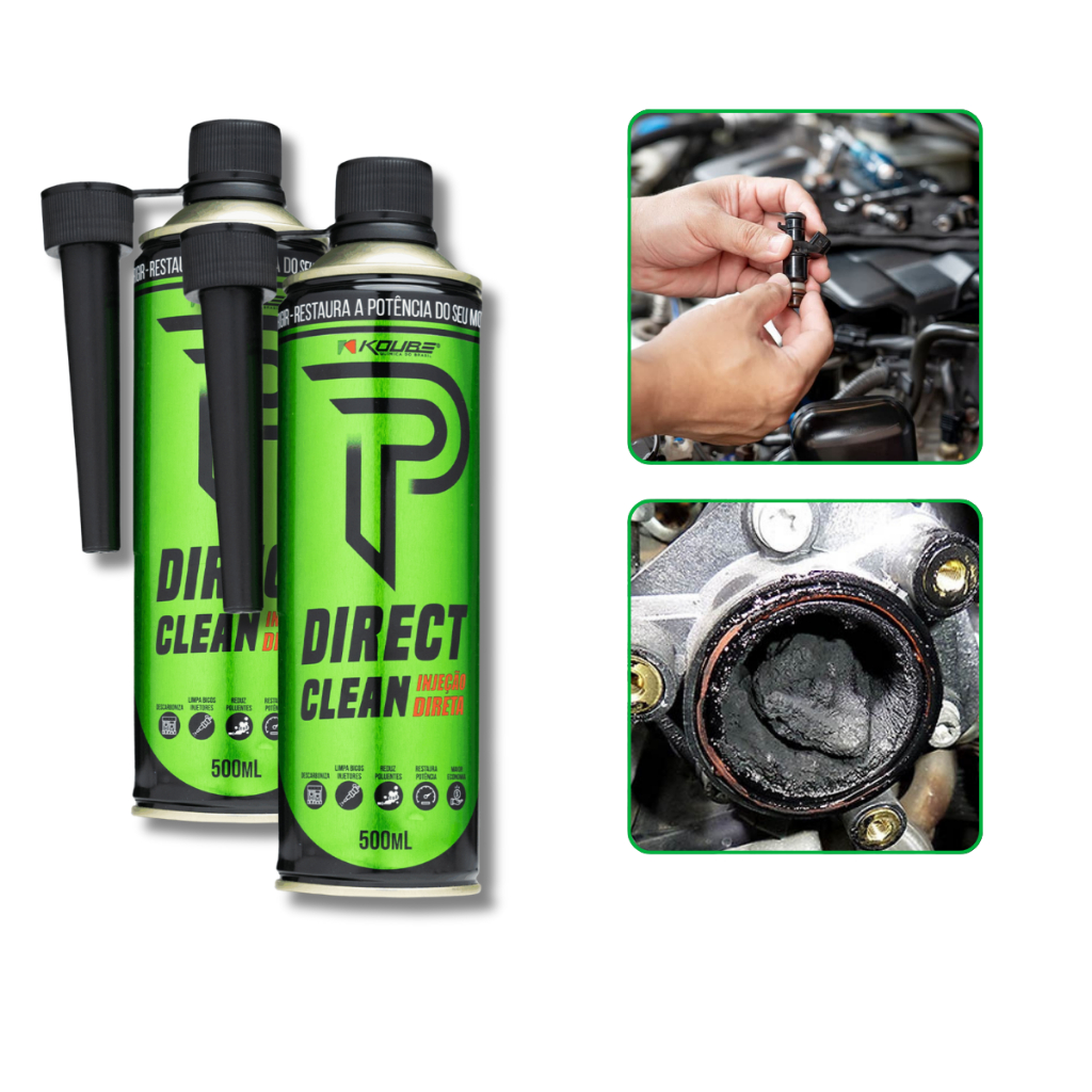 Kit 2 Direct Clean - Veículos Injeção Direta - Direto no Tanque