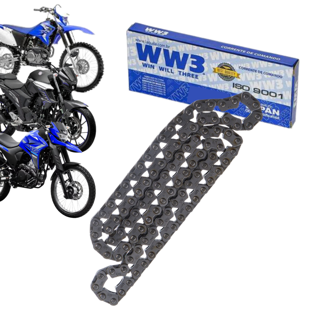 Corrente Comando Motor Yamaha Crf 230 Fazer 250 Lander 250 (104 Elos) em Oferta na Shopee