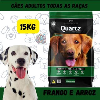 Quartz Ração Premium Cães Adultos Essencial Frango e Arroz 15kg em Oferta na Shopee