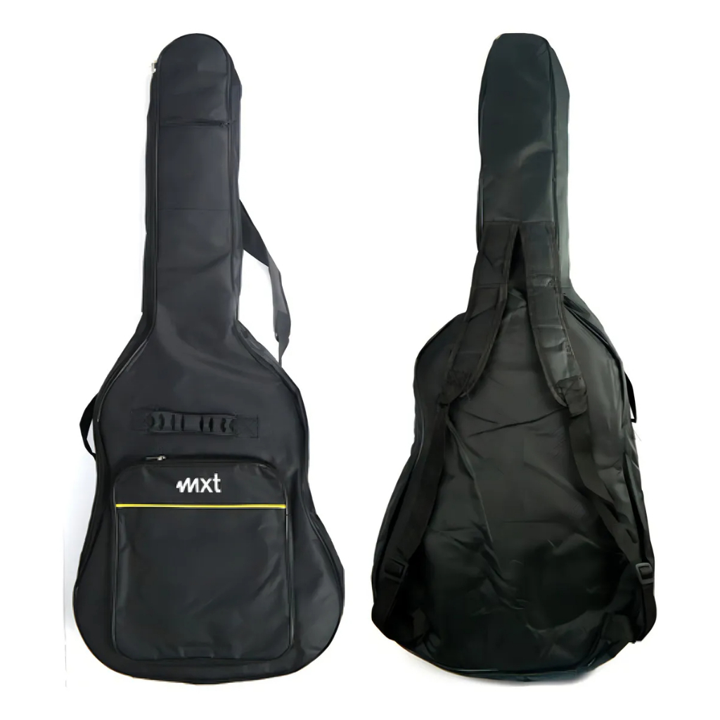 Bag Bolsa Para Violão Com Alça E Bolso Frontal Mxt 105x42cm Preta