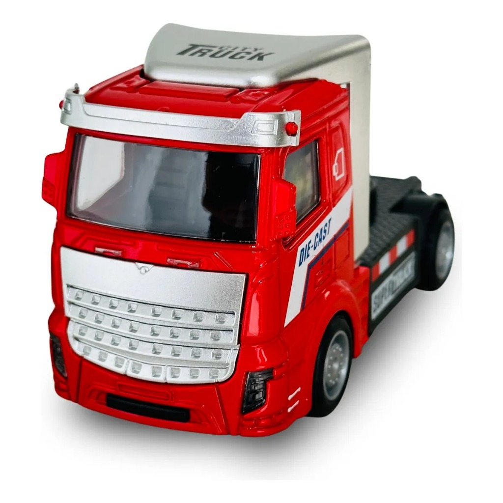 Miniatura carro caminhão ferro colecionador Carreta Carroceria Scania Truck cavalinho
