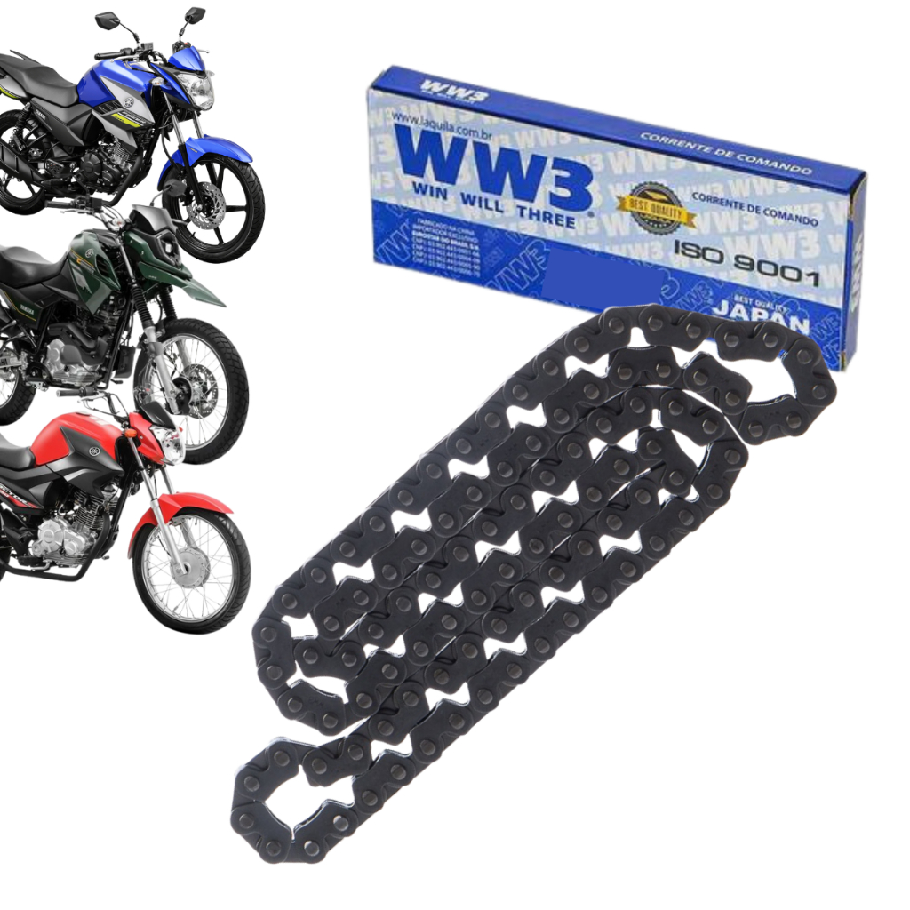 Corrente Comando Motor Yamaha Fazer 150 Factor 150 Xtz 150 FACTOR 125i ED\UBS (96 Elos)