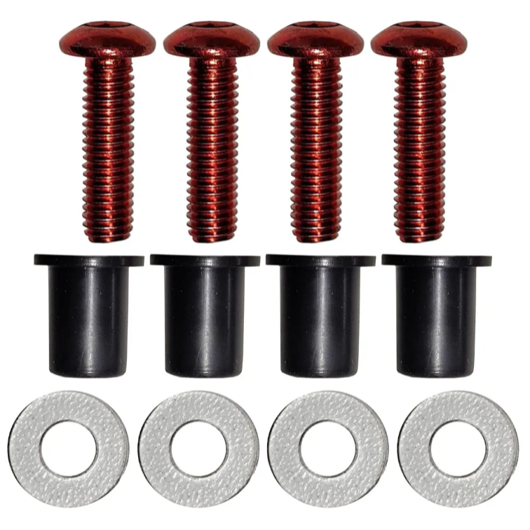 Kit de Parafuso de Carenagem para Bolha VERMELHO - Adaptavel Scooter Nmax Pcx Adv