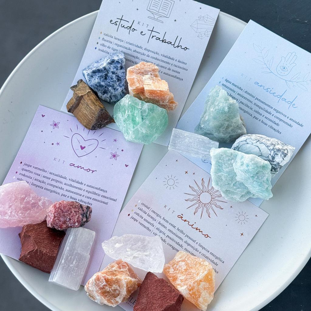 KIT PEDRAS NATURAIS - Escolha a energia que você está precisando em Oferta na Shopee